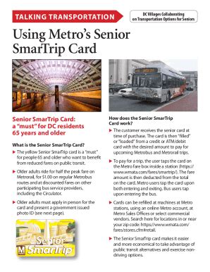 where to get senior smart trip card|Metro Reduced Fare Program for Older Adults and People with .